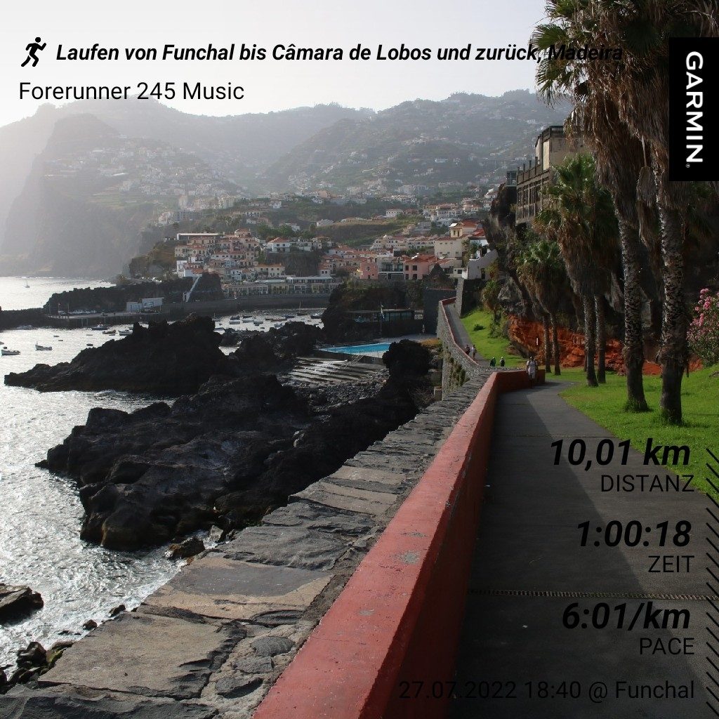 Laufen von Funchal nach Câmara de Lobos